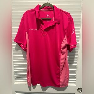 Delta Centennial Year 2025 BCRF Short Sleeve Pink Polo - Size: XL